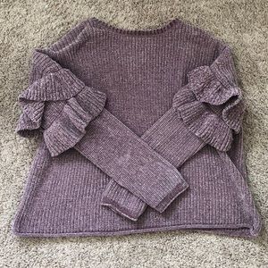 Mauve/light purple colored knit sweater